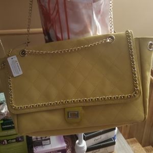 A gorgeous  faux suede satchel type crosdbody bag